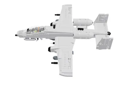 MocBricks3D - A-10 Thunderbolt II Warthog 3D print model