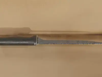 FishingKnife knife on wall Free low-poly 3D model