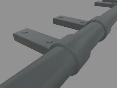 Bull Bar 03 Low-poly 3D model