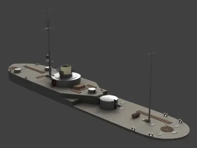 ORP Krakow River Monitor 3D model