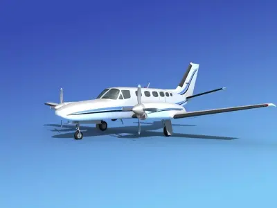 Cessna 441 Conquest II V02 3D model