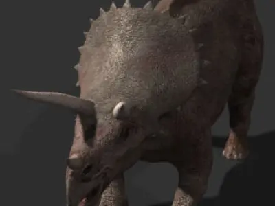 The PURE Jurassic Park Triceratops - 3d model 3D model