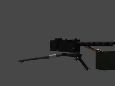 M1919 30 caliber   Free 3D model