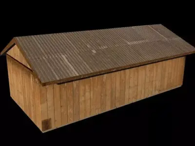 B Hut Military Berthing Free low-poly 3D model