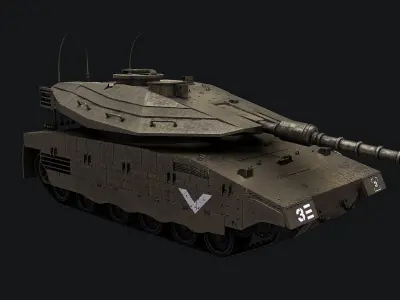 Merkava IV Tank PBR 3D model