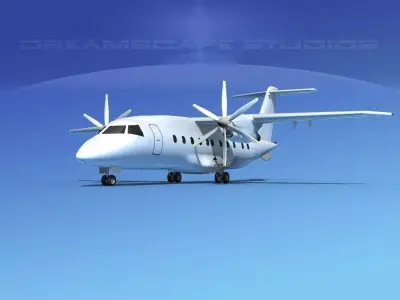 Dornier Do-328-130 Unmarked 3 3D model