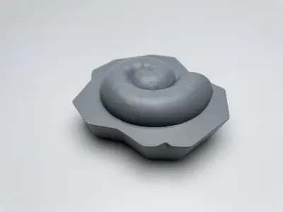 Fossil Ammonite 3D model