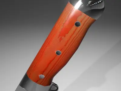 Polished Knife Free low-poly 3D model