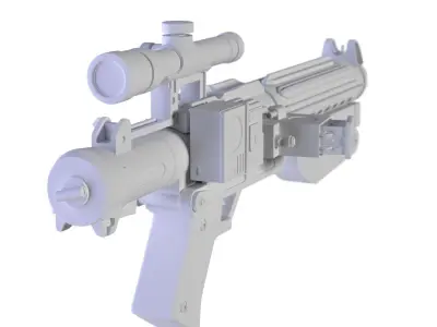 Blaster F11-D Low-poly 3D model