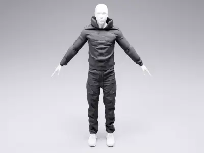 Cyberpunk jacket and pants 3D model