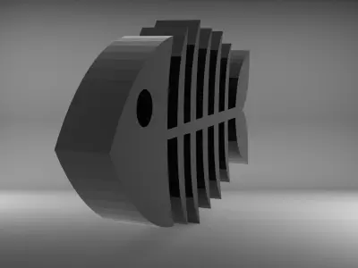 Fish Skelton Pendant Free 3D print model