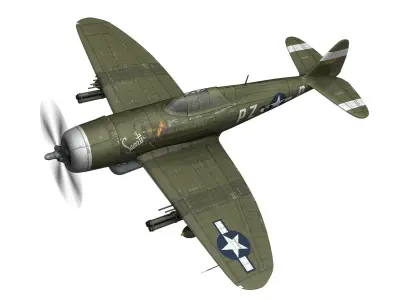 Republic P-47D Thunderbolt - Sweetie - PZ-R 3D model