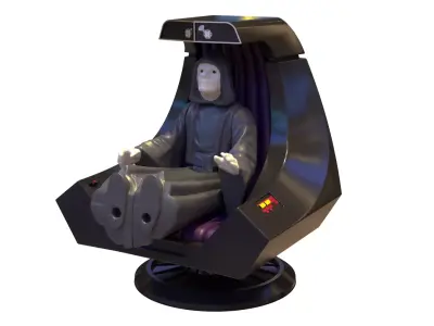 Emperors Chair 1-18 scale Hasbro Kenner 3D print model