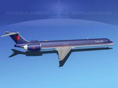 McDonnell Douglas MD-80 Lion 3D model