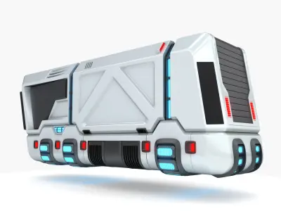 Hover truck 02 3D model