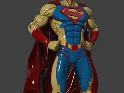 35 United States of America - Superman Man 3D model