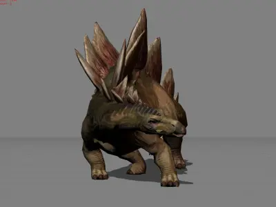 Stegosaurus Animal Low-poly 3D model