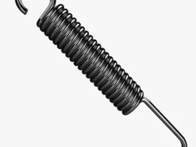 Coil Spring Low-poly 3D model