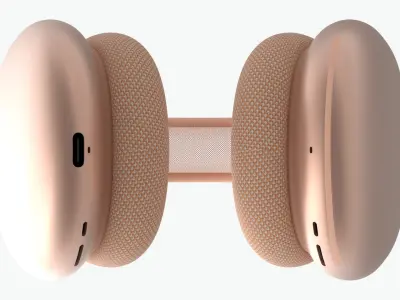 Apple Airpods Max Orange 3D model