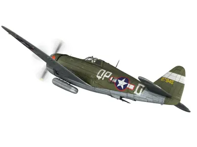 Republic P-47D Thunderbolt - Miss Plainfield 3D model