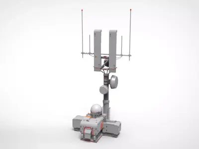 Sci fi antenna 16 3D model
