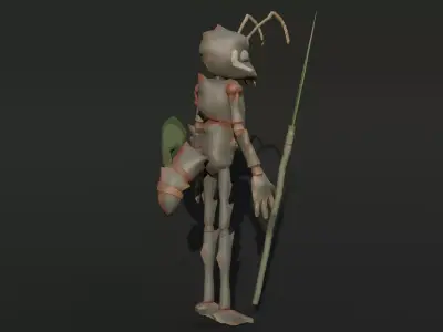 Low Poly Stylized Monster - Mutated Ant Low-poly 3D model