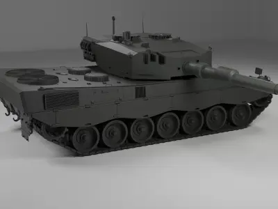 Leopard 2 Low-poly 3D model