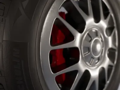 Tire standar Car wheel Free 3D model