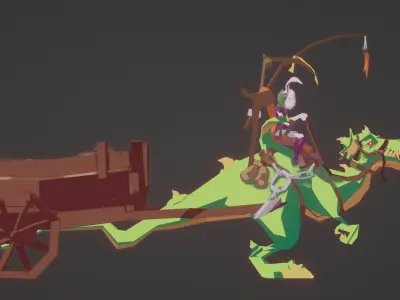 Dragon Low-poly 3D model