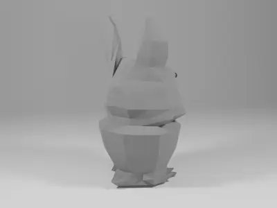 Halloween Bat Statue Free low-poly 3D model