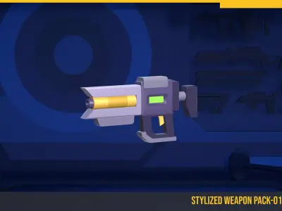 StylizedWeaponPack-01 Low-poly 3D model