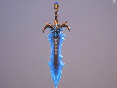 Ice Sword 3D model purchase