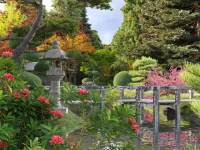 Bundle 24 - Japanese Garden 3D model