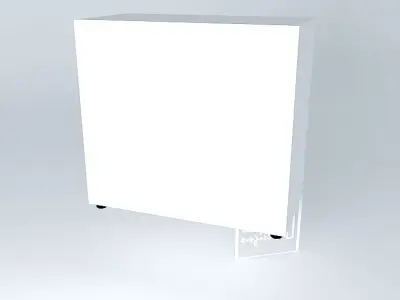 LOW PANELLED CABINET CREDENZA 900x450x840mm Free 3D model