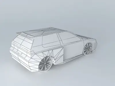 Tuned Hatchback Free 3D model