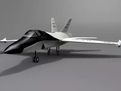 Northrop YF 17 Cobra Low-poly 3D model