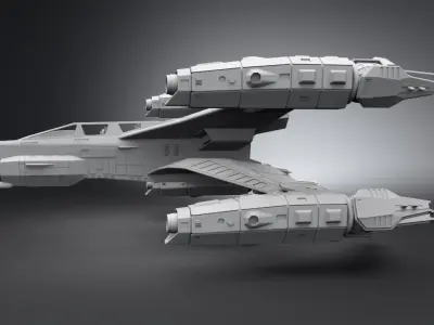 Babylon5 Thunderbolt scale model 3D print model