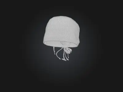 Surgical Cap Low-poly 3D model