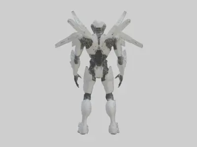 Exoskeleton Suit Mode 1 Low-poly 3D model