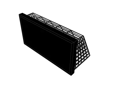 Advertising Display Mockup v2 001 Low-poly 3D model