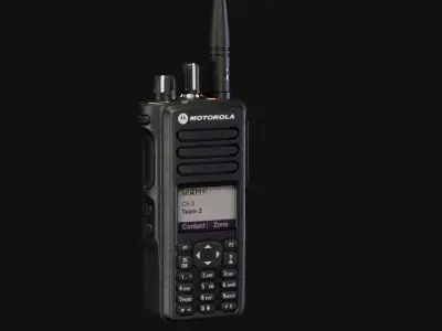 Motorola DP 4801 Radio Low-poly 3D model