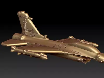 F16 Figher plane 3D print model