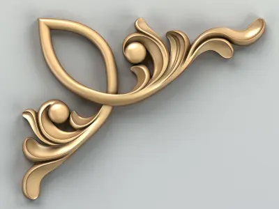 Corner decor 018 Free 3D model
