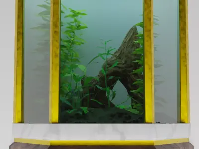 Luxury aquarium 3D model