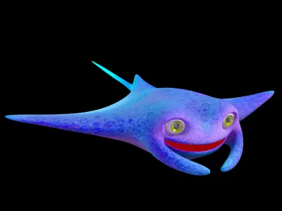 Manta Ray RIG 3D model