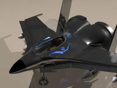 jet ship 4 Free 3D model