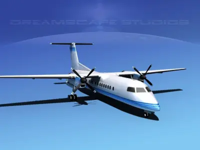 DeHavilland DHC-8-Q300 Corporate 3 3D model