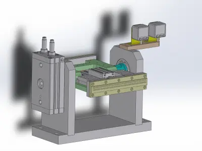 Double rotation feeding mechanism Low-poly 3D model