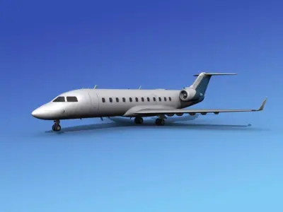 Canadair CRJ100 Corporate 2 3D model