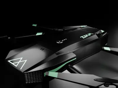 Drone quadcopter with gimbal 3D model